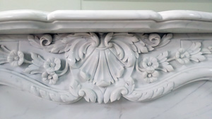 marble fireplace