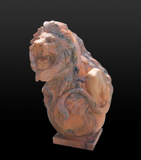 stone lion sculpture