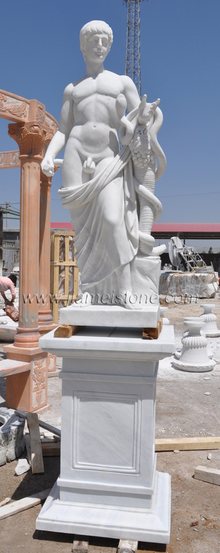 Asclepios marble statue