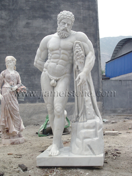 Hercules marble statue