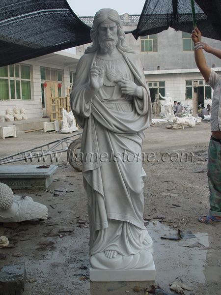 Jesus marble statue