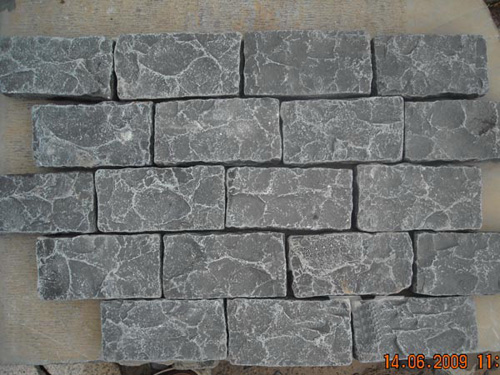 basalt tumbled pavers, basalt cobbles