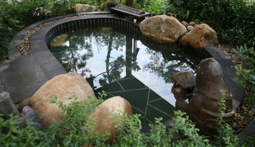 basalt pond, basalt landscaping