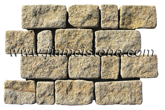 g682 granite mesh backed pavers