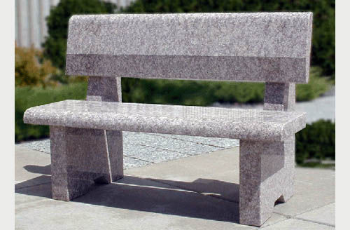 granite memorial bench
