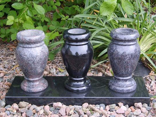 granite and marble vases