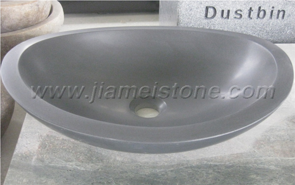 oval shape stone sink