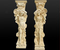 marble pillars, marble columns