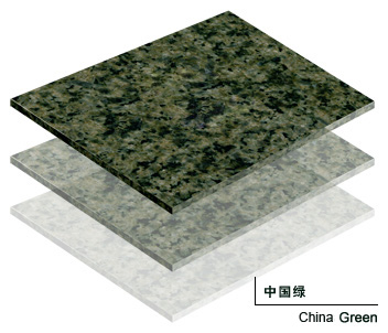 China Green granite tiles