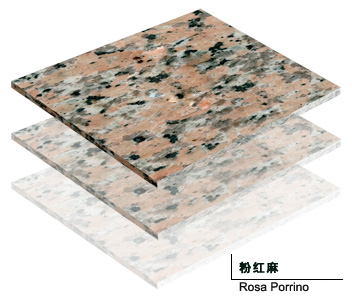 Rosa Porrino granite tiles