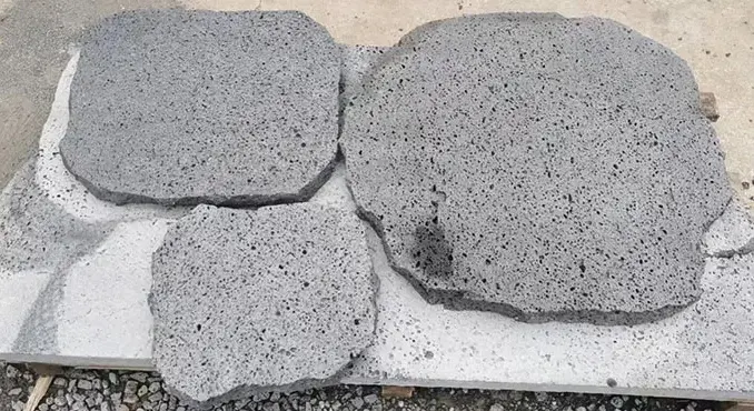 lava stone irregular stepping stone, puka lava irregular stepping stone