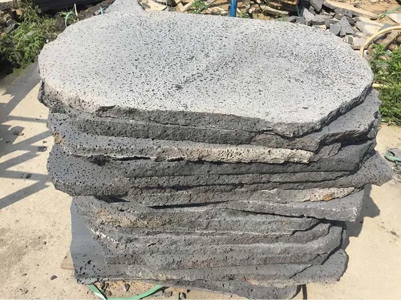 lava stone random pavers, lava stone stepping stone