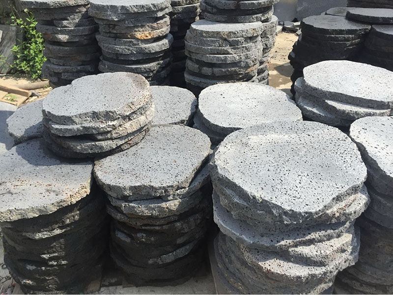 lava stone irregular stepping stone, puka lava irregular stepping stone