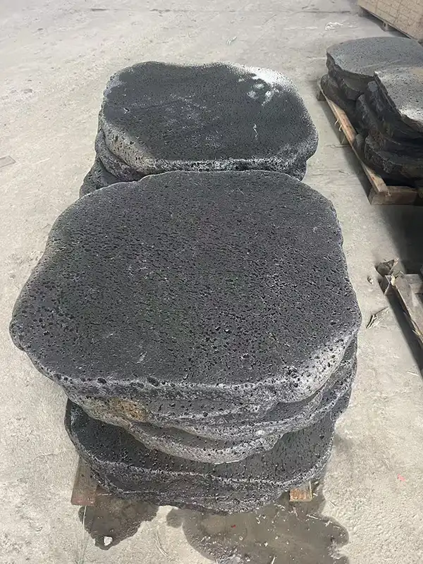 Hawaiian tropical garden hardscape stone