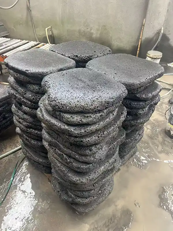 Salt resistant volcanic pavers for oceanfront homes