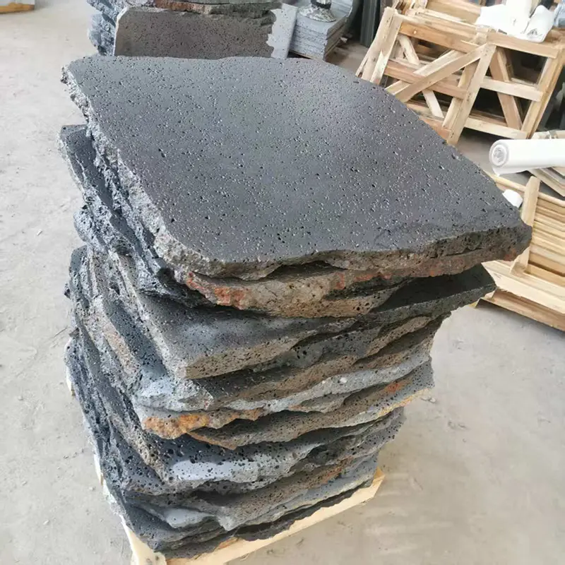lava stone random pavers, lava stone stepping stone