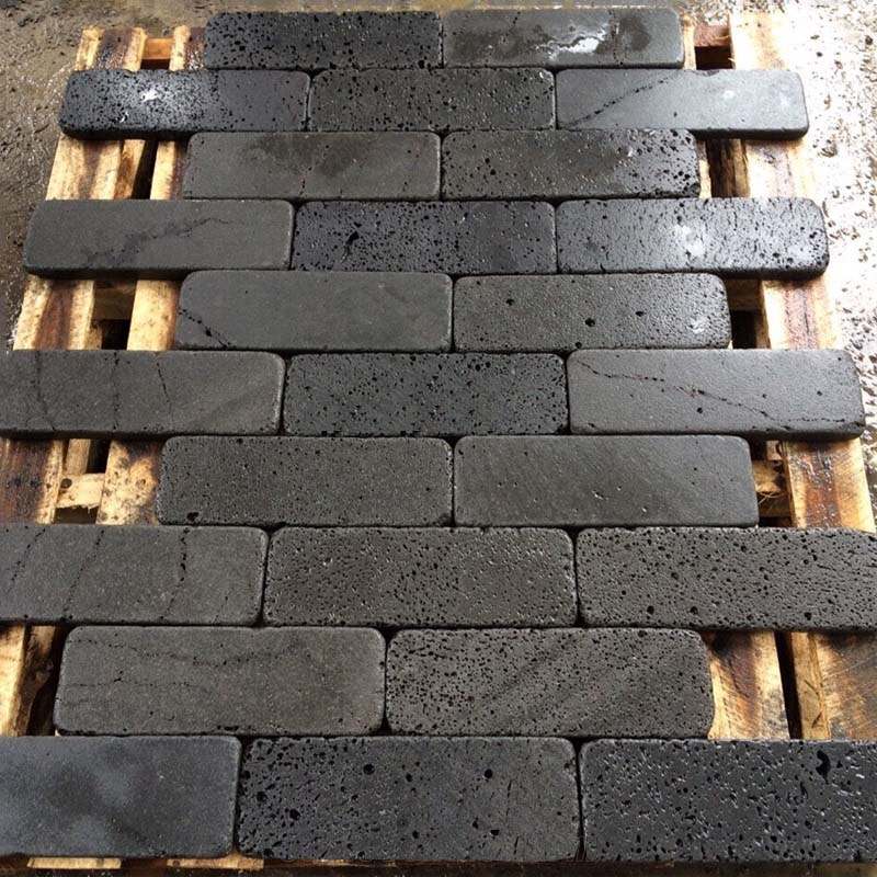 tumbled lava stone pavers, tumbled puka lava pavers