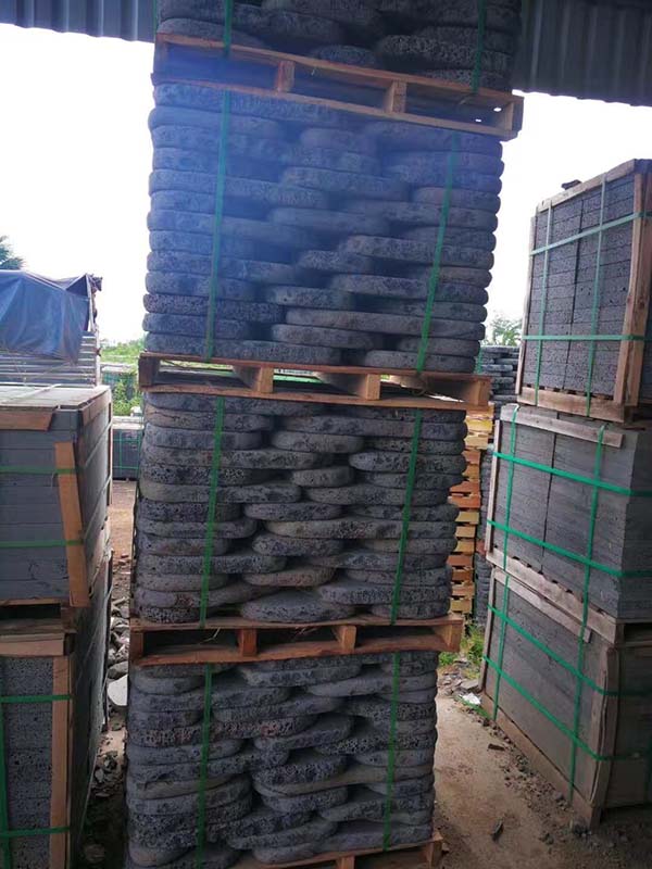 tumbled lava stone pavers, tumbled puka lava pavers
