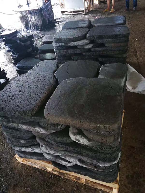 tumbled lava stone pavers, tumbled puka lava pavers
