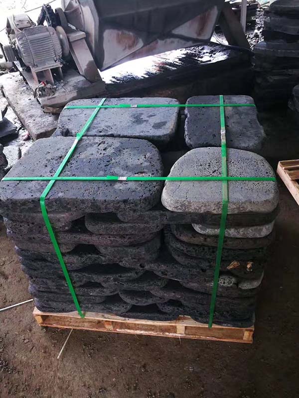 tumbled lava stone pavers, tumbled puka lava pavers