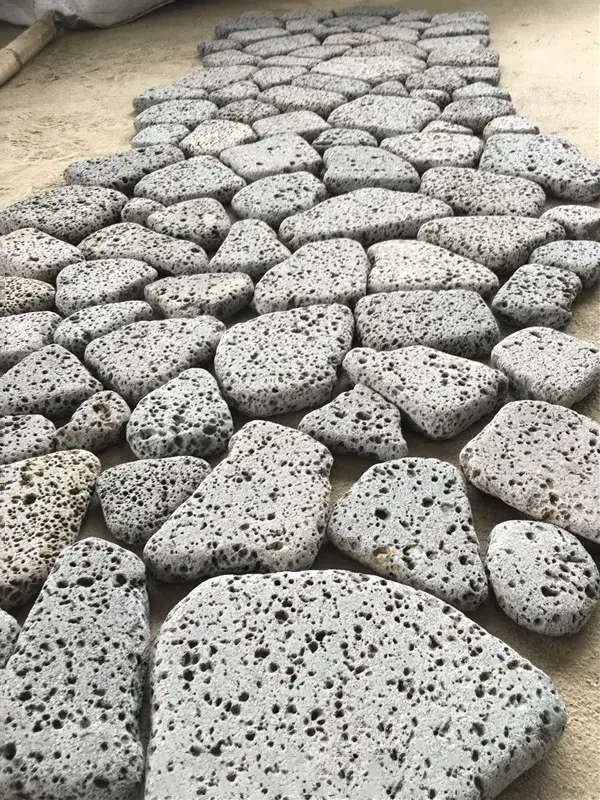 tumbled lava stone pavers, tumbled puka lava pavers