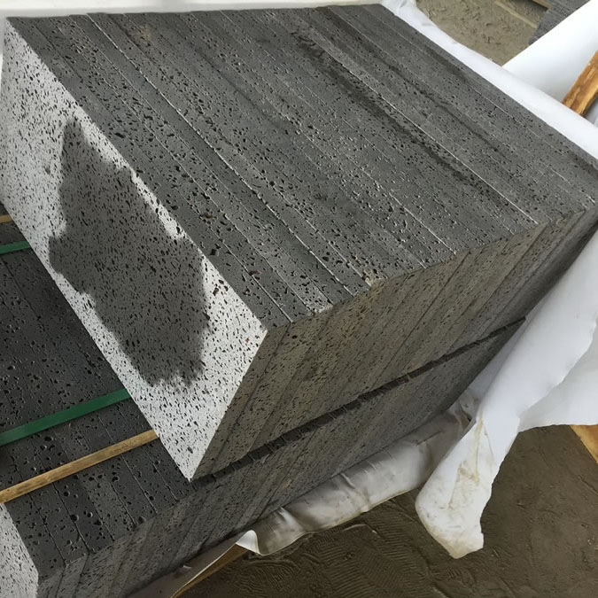 lava stone pool coping, puka lava pool coping