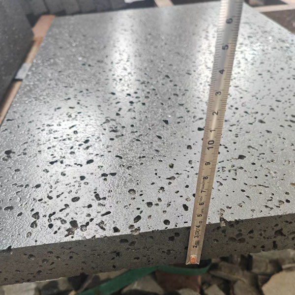 lava stone pool coping, puka lava pool coping