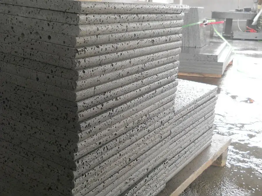 lava stone pool coping, puka lava pool coping