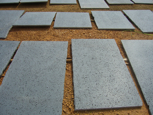 lava stone slab, puka lava slab
