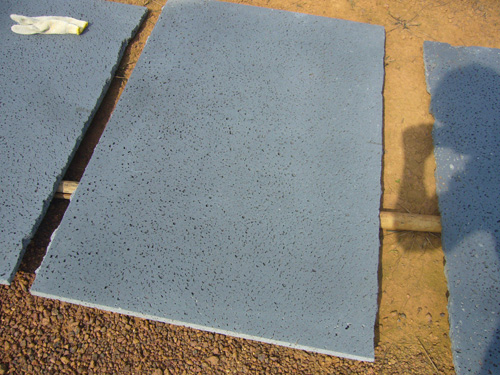 lava stone slab, puka lava slab