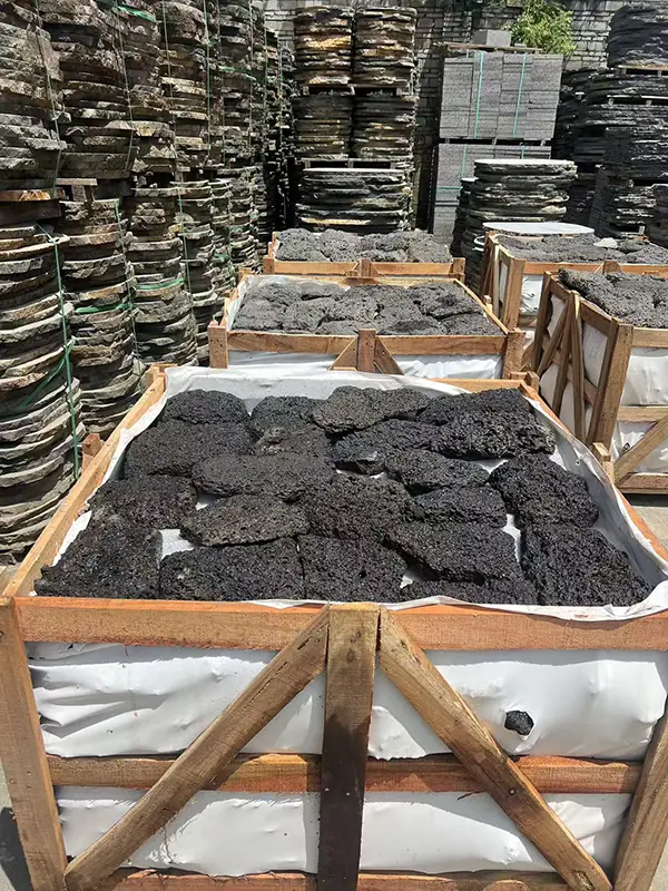 lava stone thin veneers, puka lava veneers